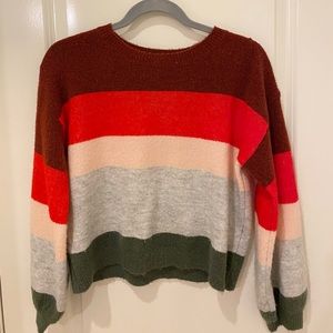 Tucker Tate Girls Striped Sweater
